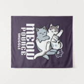 Tenture Brosse à lait - Chats à couchage mignon (Devant (Horizontal))