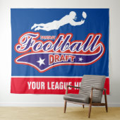 Tenture Brouillon de football Imaginaire (En situation (horizontale))