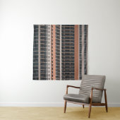 Tenture Brown and black high-rise building (En situation)