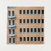 Tenture Brown brick wall building (Devant)
