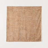 Tenture Brown burlap posé sur une feuille blanche. dossier (Devant (Horizontal))