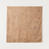 Tenture Brown burlap posé sur une feuille blanche. dossier (Devant)