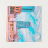 TENTURE BROWN CONCRETE BUILDING NEAR BARE TREES UNDER BLUE (Devant (Horizontal))