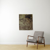 Tenture Brown et noir abstrait (En situation)