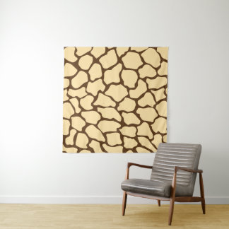 Tenture Brown Giraffe Pattern – Minimal Animal Print