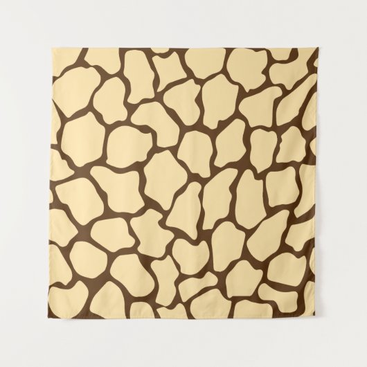 Tenture Brown Giraffe Pattern – Minimal Animal Print (Devant)
