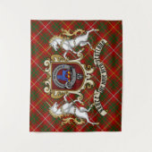 Tenture Bruce Clan Badge & Tartan (Devant)