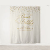 Tenture Bruch and bubbly cream glitter gold backdrop (Devant)