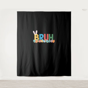 Tenture Bruh Bunny Pâques mème mignon Pour Enfants _10