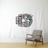 Tenture Bruh Dabbing Rabbit Jour de Pâques Oeufs Dab Garço (En situation (horizontale))