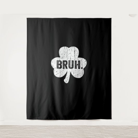 Tenture Bruh Meme Drôle Dire Bro Salutation Ado Garçon St (Devant)