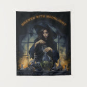 Tenture Brûlé Avec Sorcière Lune (Devant)