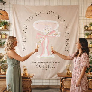 Tenture Brunch & Bubbly Champagne Enterrement de Vie de Je