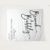 Tenture Brunch élégant et fête de brunch d'anniversaire Bu (Devant (Horizontal))