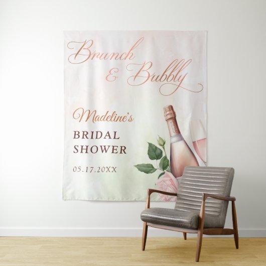 Tenture Brunch et Champagne Pétillant Enterrement de Vie d (En situation)
