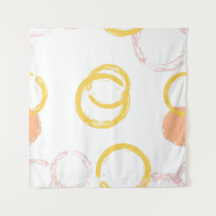 Tenture Brush Circle. Vintage Motif sans couture. D coloré