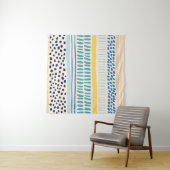 Tenture Brush Strokes : Abstrait Fun sans couture (En situation (horizontale))