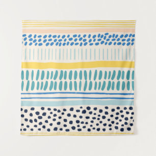 Tenture Brush Strokes : Abstrait Fun sans couture