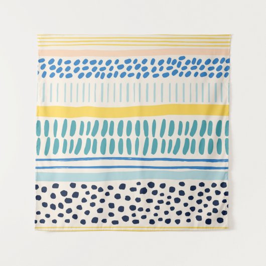 Tenture Brush Strokes : Abstrait Fun sans couture (Devant)