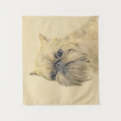 Tenture Bruxelles Griffon Rough Paining - Art Chien origin (Devant)
