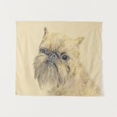 Tenture Bruxelles Griffon Rough Paining - Art Chien origin (Devant (Horizontal))