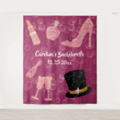 Tenture Bubly Parties scintillant Champagne Bachelorette P (Devant)