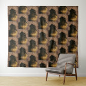 Tenture Buffalo de bison de bois (En situation (horizontale))