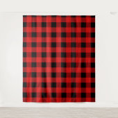 Tenture Buffalo plaid cadre de Noël (Devant)