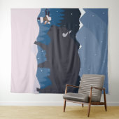 Tenture Buffalo veut un bretzel (En situation (horizontale))