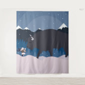 Tenture Buffalo veut un bretzel (Devant)