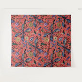 Tenture Bugs de Doodle sur corail rouge (Devant (Horizontal))