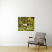 Tenture Bull Roosevelt Elk Debout Dans Le Pré (En situation (horizontale))