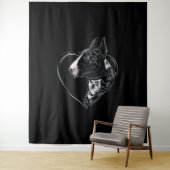 Tenture Bull Terrier (En situation)
