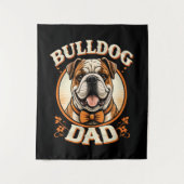 Tenture Bulldog Dad – Cute Vintage Bulldog Father’s Day (Devant)