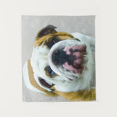 Tenture Bulldog Painting - Joli art original chien (Devant)