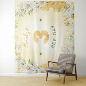 Tenture Bumblebee Jaune Fille de la fête d'anniversaire Mi (En situation)