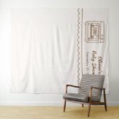 Tenture Bun in the Oven Baby Shower Backdrop (En situation (horizontale))