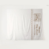 Tenture Bun in the Oven Baby Shower Backdrop (Devant (Horizontal))