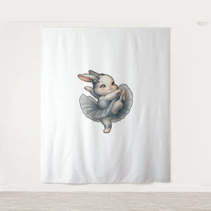 Tenture Bunny Ballet Ballerina Rabbit Ballet Bunny Danse T