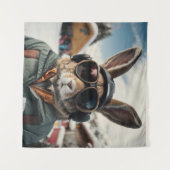 Tenture Bunny de snowboard Whimsical (Devant (Horizontal))