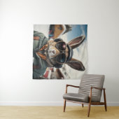 Tenture Bunny de snowboard Whimsical (En situation (horizontale))