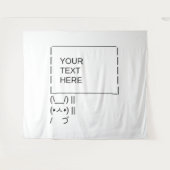 Tenture Bunny Protest Sign / Customizable ASCII Text Art (Devant (Horizontal))