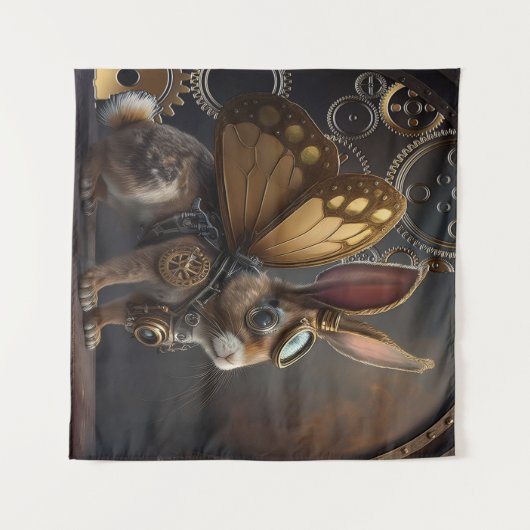 Tenture Bunny Steampunk (Devant (Horizontal))