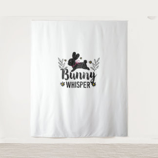 Tenture Bunny Whisperer Funny Lapin Graphisme lapin