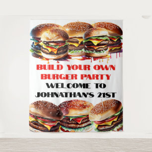 Tenture Burger party in n out fast food cheeseburger fun