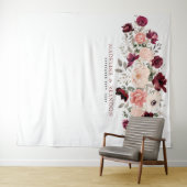 Tenture Burgundy fond de Mariage (En situation (horizontale))