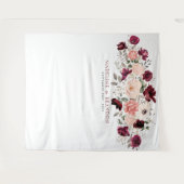 Tenture Burgundy fond de Mariage (Devant (Horizontal))