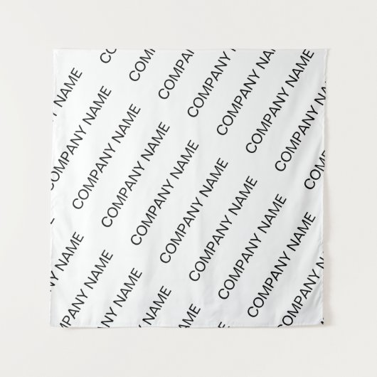Tenture Business Name Repeating Pattern Black White Brand (Devant)