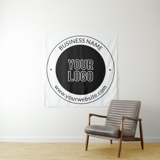 Tenture Business Name & Website ou Slogan, Merci Etc. (En situation)