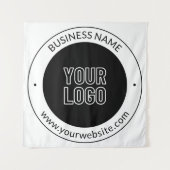 Tenture Business Name & Website ou Slogan, Merci Etc. (Devant)